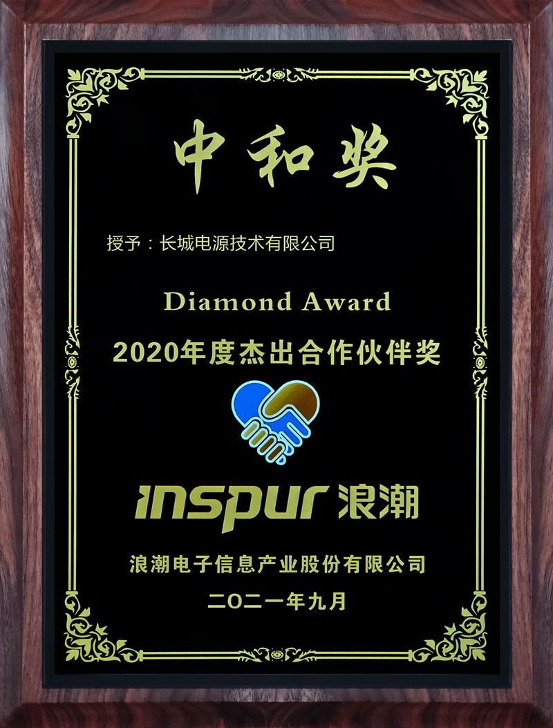 2020浪潮杰出合作伙伴奖